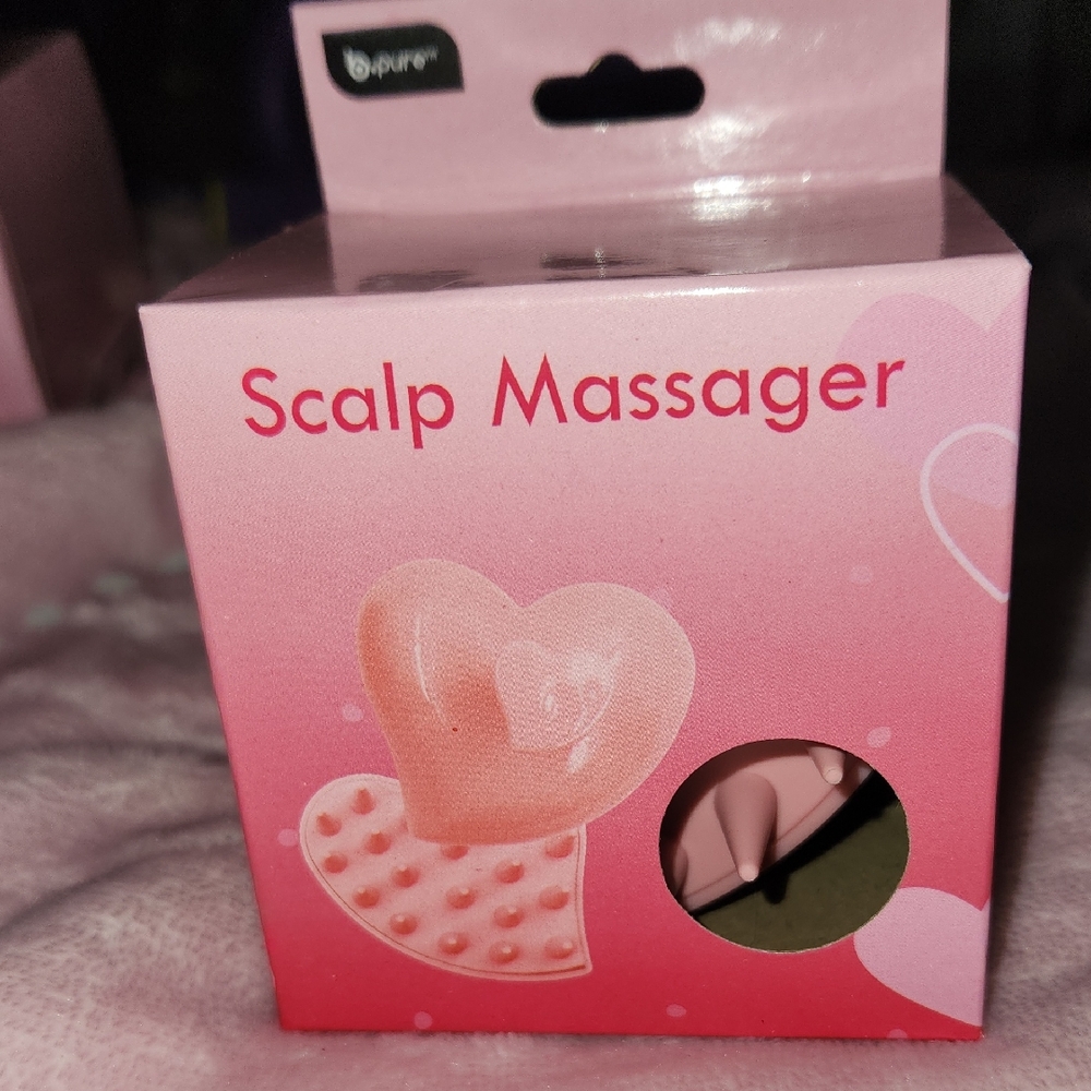Pink Heart Scalp Massager